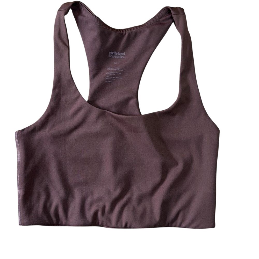Girlfriend Collective Paloma Racerback Bra EARTH BROWN XS